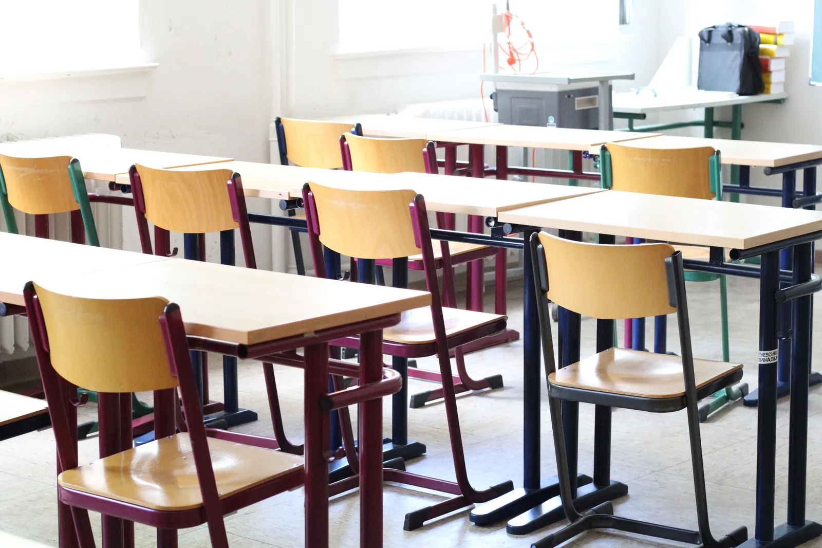 A clean, bright classroom